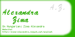 alexandra zima business card